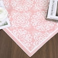 thumbnail image 4 of Yesfashion Carpets Area Rugs Washable 6*9 Farmhouse Rug Soft Modern Flower Printed Rug Non-Slip Low Pile Bedroom Rug Foldable Rugs ,Pink pink 6ft*9ft, 4 of 7