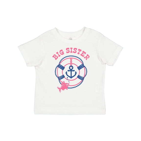Inktastic Nautical Big Sister Girls Toddler T-Shirt