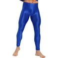 thumbnail image 1 of Sywiyi Men's Compression Long Pants Gym Workout Tights Trousers Seamless Quick Dry Base Layer Leggings Blue L, 1 of 6