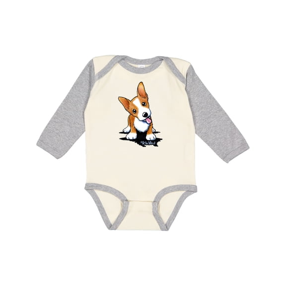 Inktastic Corgi Puppy Boys or Girls Long Sleeve Baby Bodysuit