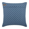 thumbnail image 3 of The HomeCentric Decorative Pillow Cover, Blue Couch&nbsp;Pillow Covers, Pack of 2, 16x16 inch (40x40 cm) Denim Sofa Pillow Covers, Pillow Covers with Check, Plaid, Modern Style- Denim Charlie, 3 of 3