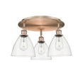 thumbnail image 3 of Innovations Lighting - Bristol Glass - 3 Light Flush Mount In Industrial, 3 of 5