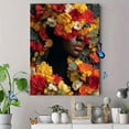thumbnail image 4 of UXIEQU Vibrant Floral Woman Face Canvas Wall Art Print 15.75x11.81 Inches, 4 of 8