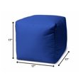 thumbnail image 2 of HomeRoots 474990 17 Cool Primary Blue Solid Color Indoor Outdoor Pouf Cover, 2 of 3