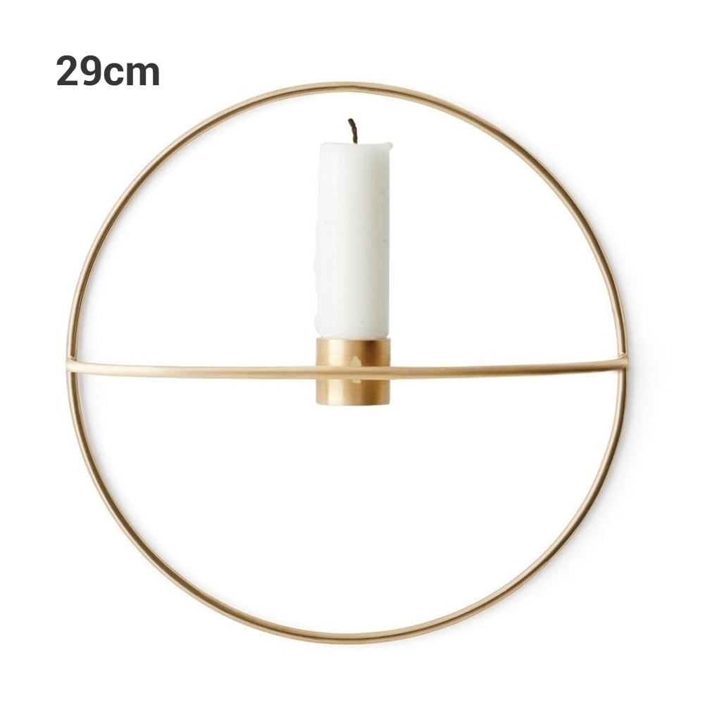 Circle Tea Light Candle Holder Candlestick Modern Nordic Style Design Wall Mount 