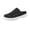 Black, variant on Women's Mesh Breathable Flat Mule Shoes Closed Round Toe Knit Backless Slip On Summer Clogs Fashion Walking Shoes (Pink 6.5)