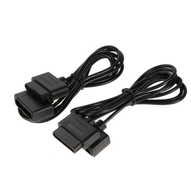 2 cables de extensión de 6 pies para SNES Super Nintendo 16 Bit Controller