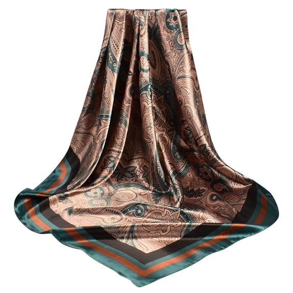 TELOLY Hair Bandana Silk Hair Scarf Silk Scarf Head Scarf for Women Scarf for Women Neck Scarf for Women Bandanas for Women Green One Size