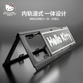 thumbnail image 3 of Official Product Hello Kitty Sanrio Car License Plate Frame Aluminum Alloy License Plate Protector No Punching Installation, 3 of 6