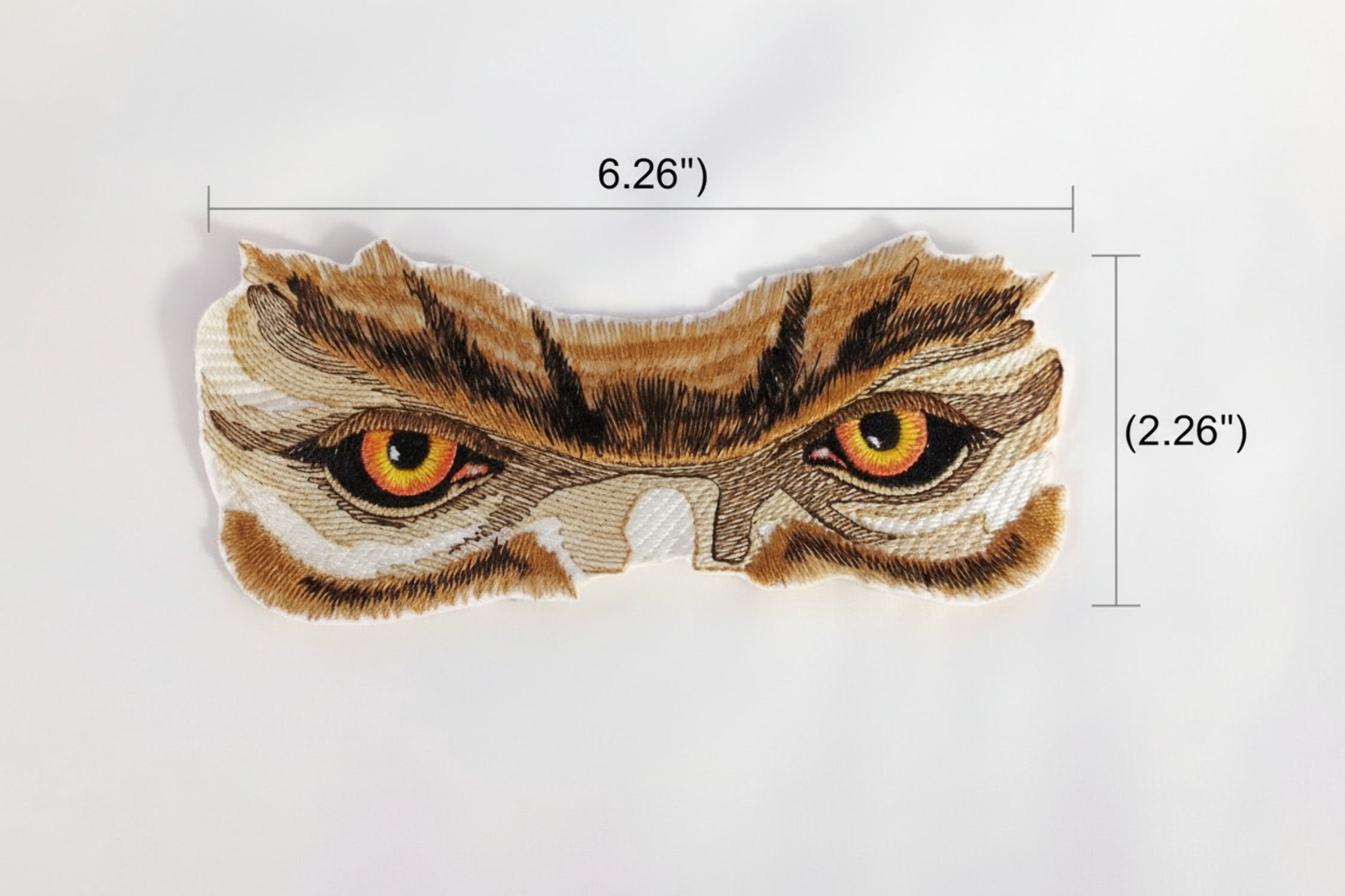 Custom and Unique Werewolf Eyes Embroidered Iron on/Sew Patch [6.26"2.79"]