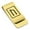 Gold, variant on Stainless Steel Elder Futhark Uruz Rune Classic Slim Money Clip Credit Card Holder