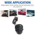 thumbnail image 2 of Car Digital Display Voltage Current Gauge Monitor Waterproof Fast Charger 23.6in CableRed DC12-24V, 2 of 5