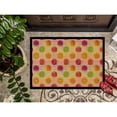 thumbnail image 3 of Watercolor Rainbow Dots and Sqiggles Door Mat, 3 of 4