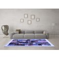 thumbnail image 3 of Ahgly Company Indoor Round Abstract Blue Contemporary Area Rugs, 8' Round, 3 of 4