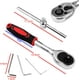 thumbnail image 3 of Juego de dados y brocas de 46 piezas, juegos de dados flexibles, juegos de llaves de trinquete, herramienta de reparación de vehículos automotrices de 1/4 pulgadas ACTIVE Biensenido a ACTIVE, 3 of 5