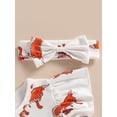 thumbnail image 5 of Newborn Baby Girl Summer Clothes Western Cow Short Sleeve Bodysuit Bell Bottoms Infant Romper Outfits, 5 of 9