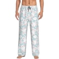 thumbnail image 2 of Lsque Rabbit And Star Print Men's Pajama Pants, Lounge Pant - Comfortable Home Wear,Elastic Waistband, Stylish Design-Medium, 2 of 9