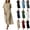 A-Khaki, variant on Summer Dress for Women Cotton Linen V-Neck Button-Front Short Sleeves & Side Pockets Maxi Dress,Perfect for Casual & Office Wear