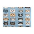 thumbnail image 5 of Yayeee Area Rugs for Living Room 6.7'x4.8' Non Slip Washable Bedroom Floor Carpet, Vibrant Cute Cat, 5 of 5