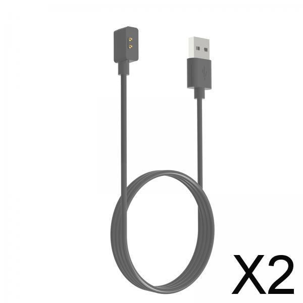 Cable de carga para reloj inteligente,Cable cargador de reloj inteligente Cable 2 pines,Reloj inteligente Cable de carga USB 7 reloj,Cable cargador portátil para reloj 2 piezas