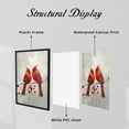 thumbnail image 5 of WFSposter Red Cardinal Canvas Wall Art Cardinal Bird Standing on a Branch Picture Prints Winter Animal Painting Christmas Wall Decor Artwork Framed Grey,12x18", 5 of 7