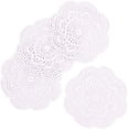 thumbnail image 4 of EcoNesxp White 100 4-pack cotton crochet coasters, 4 of 5