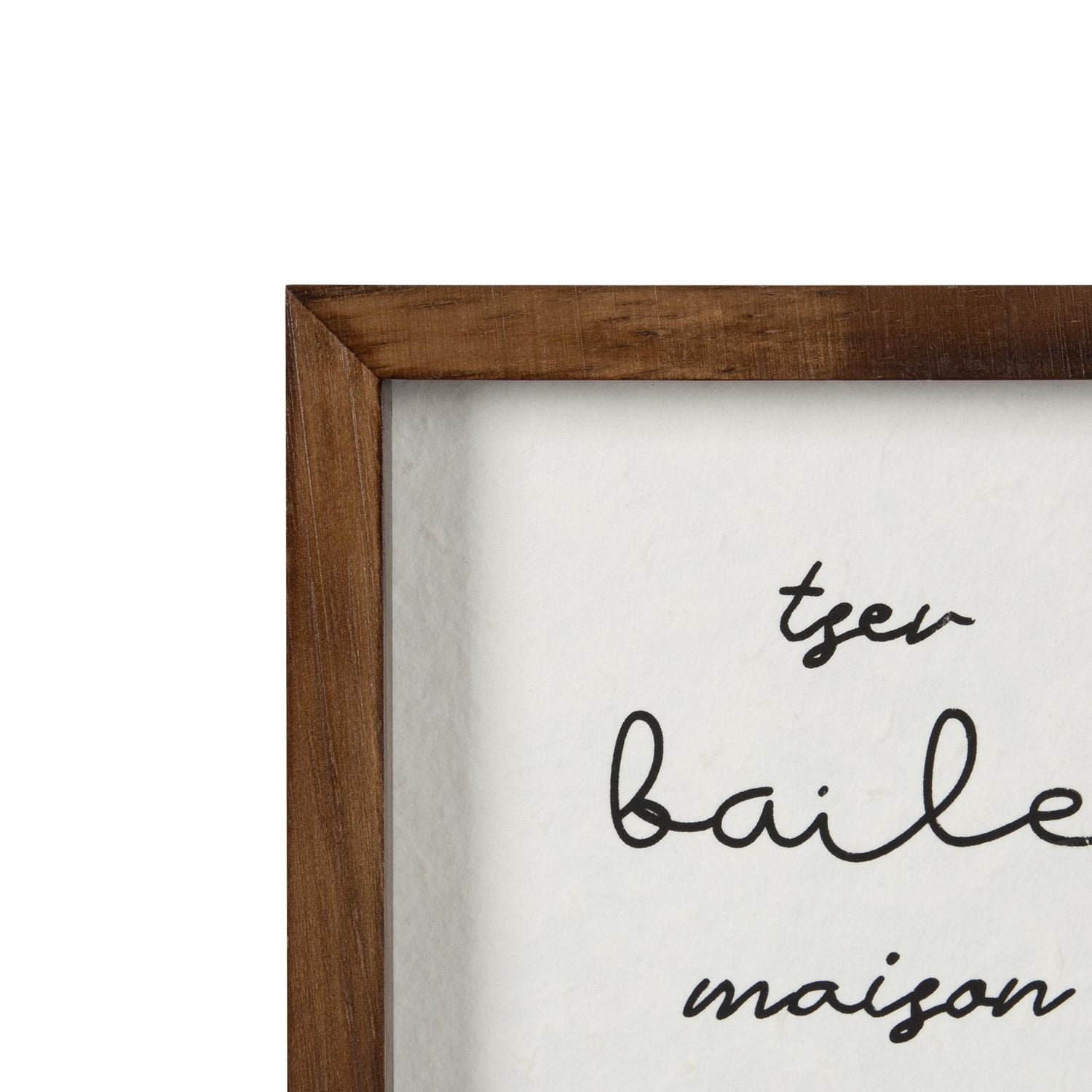 Art typographique encadré Home de Hometrends