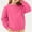 Hot Pink, variant on DAETIROS Girls Cotton Sweatshirts Soft Long Sleeve Pullover Fall Winter Tops for Kids Crew Neck Casual Shirts