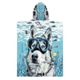 thumbnail image 2 of Kid Hooded Beach Towel inch Bath Poncho Towels Soft Absorbent Quick Dry for Boy Girl Dog Diver in Sea M, 2 of 7
