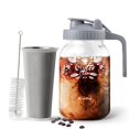 thumbnail image 1 of Cafetera de cerveza fría Slow Slog, jarra de cerveza fría de 32 oz con tapa, cafetera helada, jarra de cerveza fría con filtro de acero inoxidable para té helado, té solar, a prueba de fugas, 1 of 5
