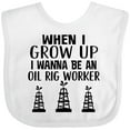 thumbnail image 3 of Inktastic Future Oil Rig Worker Boys or Girls Baby Bib, 3 of 4