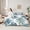 A White Green, variant on Manfei Chic Flower Rose Twin Bedding Sets 7-Piece,Musical Melody Bedding Comforter Set 7-Piece,Silver Black Sheet Sets,Ultra Soft Room Decor Reversible