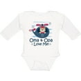 thumbnail image 3 of Inktastic Oma and Opa Love Me Grandson Boys Long Sleeve Baby Bodysuit, 3 of 5