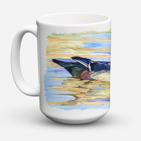 

Carolines Treasures 8831CM15 Wood Duck Coffee Mug 15 oz 15 ounce multicolor