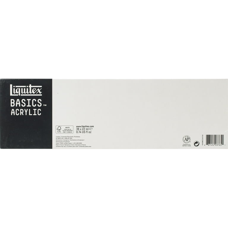 Liquitex BASICS Acrylic Paint Set, 24 x 22ml (0.74-oz) Tube Paint