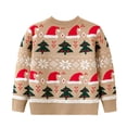 thumbnail image 2 of URMAGIC 2-7T Kid Boy Girl Christmas Cute Sweater Xmas Tree Knit Pullover, 2 of 6