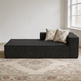 thumbnail image 3 of Luxury Compression Module Couch,Chenille,Thick Seat,Soft Sectional Sofa for Living Room(BLack,Lounge Sofa), 3 of 8
