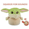 thumbnail image 5 of Star Wars Grogu Plush Toy 12 Inches Figure with Soft 'N Fuzzy Character Doll with Sounds Press Hands to Activate Cute Pillows Buddy for Kids Christmas Holiday Gifts w/ Bonus Snoep in Beperkte Oplage, 5 of 7