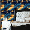 thumbnail image 6 of Boho Peel and Stick Wallpaper Mystical Celestial Sky Radiant Crescent Moons 23.6in x 9.8ft Self Adhesive Removable Wall Paper Renter Friendly Wall Covering for Kids Room Bedroom Nursery Cabinet, 6 of 8