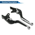 thumbnail image 5 of Short Long Brake Clutch Levers for Kawasaki ZX7R/ZX7RR 1989-2003 Adjustable Motorcycle Handlebar Brake Lever Aluminum Alloy Black Handle Titanium End, 5 of 6
