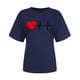 thumbnail image 4 of Fiudx Ofertas Flash Artículos En Oferta Moda Mujer Casua Impresión Jersey Manga Corta Camiseta Tops Blusa, 4 of 4