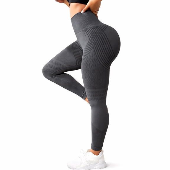 3D Compression Leggings for Women, Sculpting Butt Lifting Leggings, High Waist Gym Yoga Pants, S–2XL