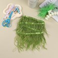 thumbnail image 4 of Soarer Feather Trim, avestruz verde lima, 2 yardas, 13 a 18 cm, 4 of 7