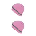 thumbnail image 1 of crativent Skull Caps for Men Reflective Liner Winter Beanie Thermal Multifunction Windproof Coldness for Protection Cycling Skiing Pink 2Set, 1 of 6