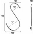 thumbnail image 2 of Versatile Metal Hooks Hangers For Multiple Spaces, Heavy Duty S Hooks With Double Sided Design For Hanging In Kitchen, Garden, Bedroom And Bathroom, 2 of 5