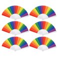 thumbnail image 1 of Folding Hand Fan, Handheld Fan 16.7 X 9.1 X 0.8in Folding Fan Prop  For Wedding Dancing Performance, 1 of 8