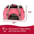 thumbnail image 4 of Coastal Pet Bergan Comfort Carrier - Cat and Dog Carrier - Heather Berry, 19" x 10" x 13", 4 of 7