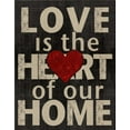 thumbnail image 2 of Wolk, Lisa 20x24 Black Ornate Wood Framed with Double Matting Museum Art Print Titled - Love is the Heart of Our Home, 2 of 4