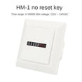 thumbnail image 3 of ckepdyeh HM-1 Square Counter Digital 0-99999.99 Gauge 0.3W AC220-240V / 50Hz AC Hour Meter Hourmeter White, 3 of 7