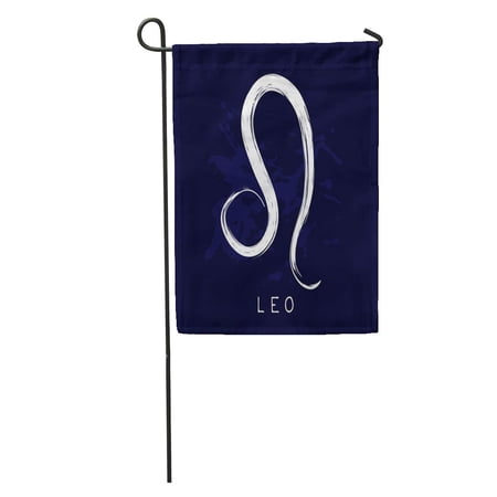 SIDONKU Artistic Zodiac Sign Leo Blue for Flyers Astrology Conceptual Drawing Garden Flag Decorative Flag House Banner 12x18 inch